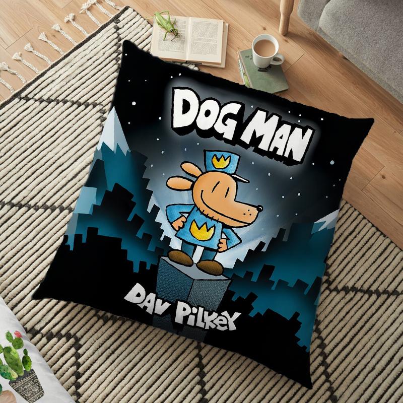 

Dogman Мультячная наволочка Человек-пес Квадратная подушка Спальня Диван Досуг Комфортная подушка Автомобиль Гостиная Домашнее украшение 5