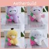 Cute Cartoon Plush Bear Key Ring For Kids And Adults Soft Pp Cotton Filled