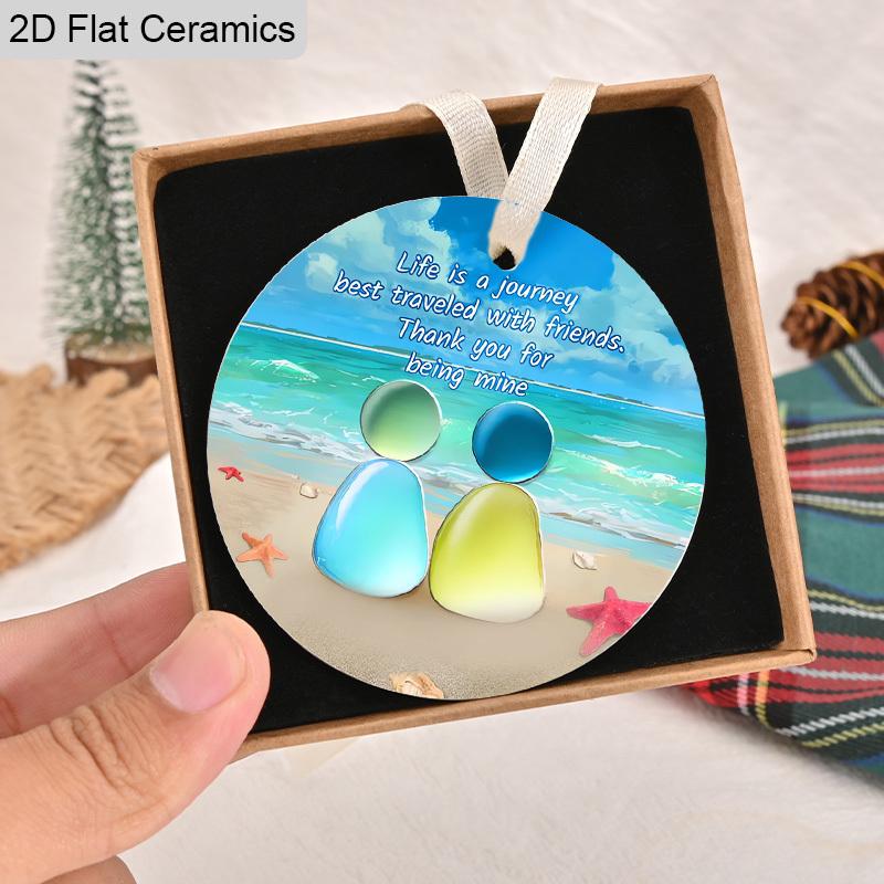 Friendship Pedent Friendship Keepsake Gifts for Friends Besties Sister Soulmate Classmates, Perfect for Birthday,Christmas, All-season Holiday Decor