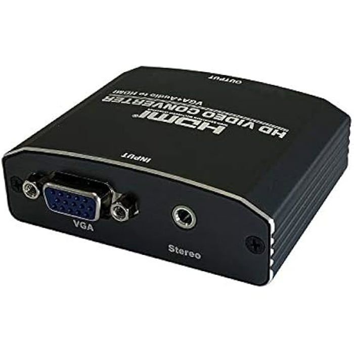 CONVERSOR SVGA H +Audio Jack 3.5H HDMI AISENS A115-0386 Negro