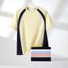 250g Heavyweight Combed Cotton Short Sleeve Color Block Round Neck T-shirt for Men & Women