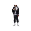 Jordan Tuta Sportiva Casual Moda Morbida Versatile Tuta per Bambini Nera IB9308-010
