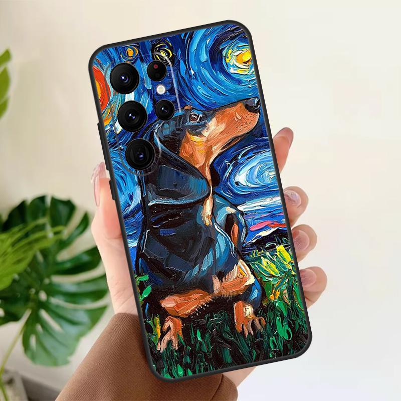 Dachshund Dog Animal Soft Case For Samsung Galaxy S25 S21 S22 S23 S24 Ultra S9 S10 Plus S20 FE S24 FE Phone Cover