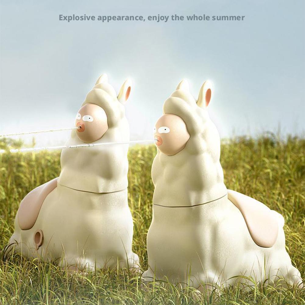 1/2/3/4Pcs Alpaca Water Gun Children's Toy Handheld Continuous Water Spraying Sprinkler Outdoors Pool Garden Fights Game Gift