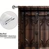 New fashionable wooden door decorative printed curtains, pole bag home decoration, room decoration