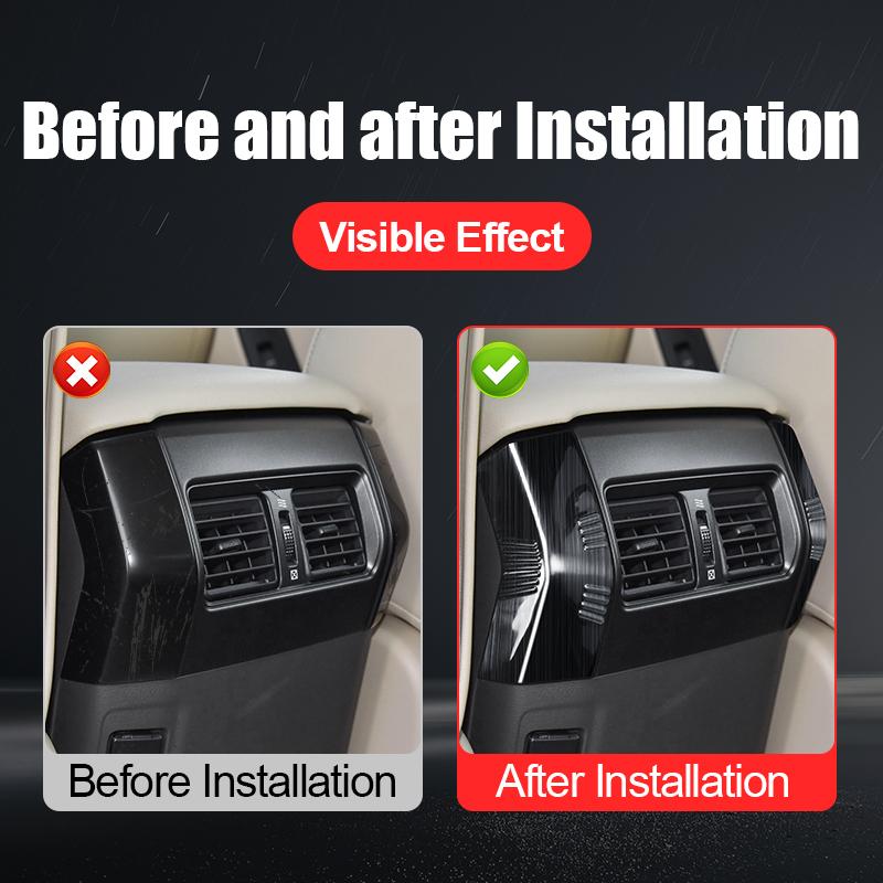 Armrest Box Air Vent Corner Protector Patch For 2010- Toyota Land Cruiser Prado 150 LC150 Interior Decoration  Accessories