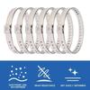 2-10PCS Automotive Stainless Steel Adjustable Universal Clamps Driveshaft Axle Joint Clamps CV Boot Clamps Self-Locking Ties