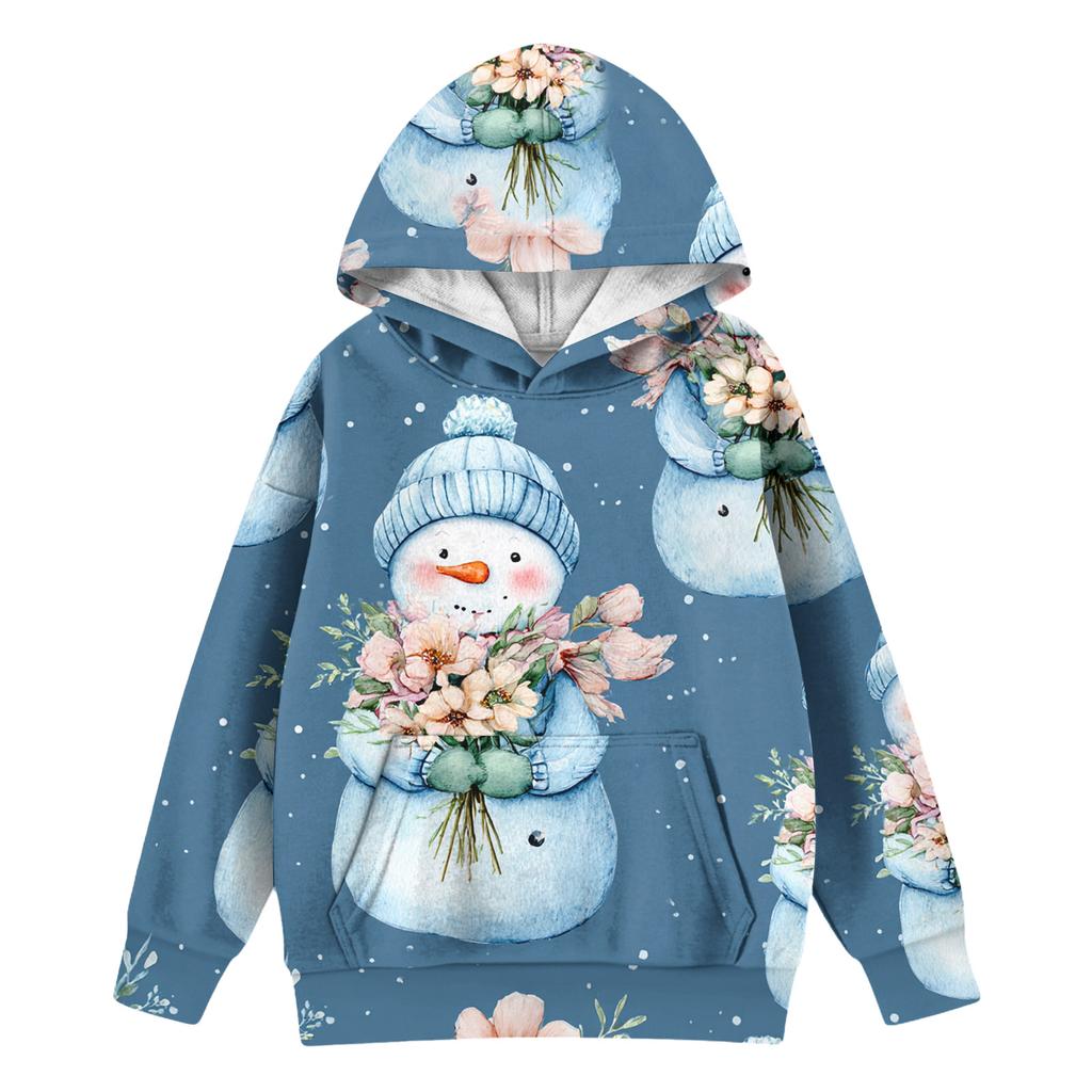 Dívčí mikina s kapucí a batikovaným vzorem - Pulovr s potiskem