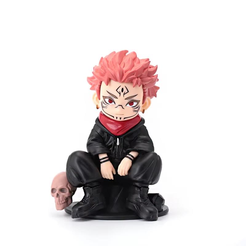 Generic Jujutsu Kaisen Anime Action Figure Satoru Gojo And Sukuna Lord Of The Curse Chibi Pvc Model Doll Toys Collection