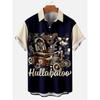 Camicia Nuova da Uomo Hawaiana Route 66 Street Classic Stampa 3D Manica Corta T-shirt Musica Rock Collo Revers Taglia Larga Uomo Top Vestiti Vintage