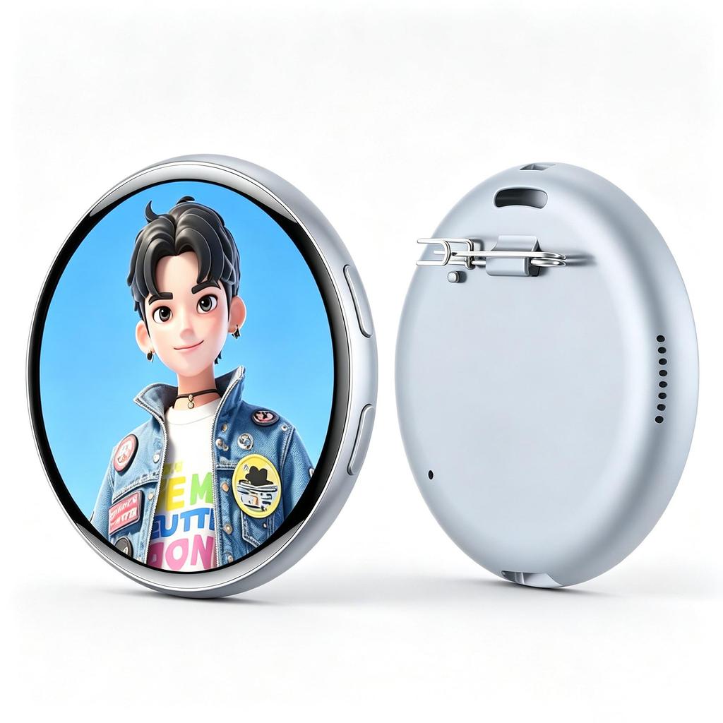 AI Dialogue Translation HD Touchscreen Audio Badge