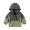 Jungen Kapuzen-Reißverschluss Lässige Kinder Herbstjacke Kinder Oberbekleidung Top