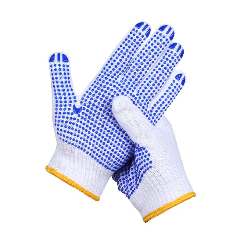 SAFEMAN Junyu 7100D Синие точечные пластиковые перчатки Universal Size синий