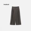 Women's Plaid Straight-Leg Trousers