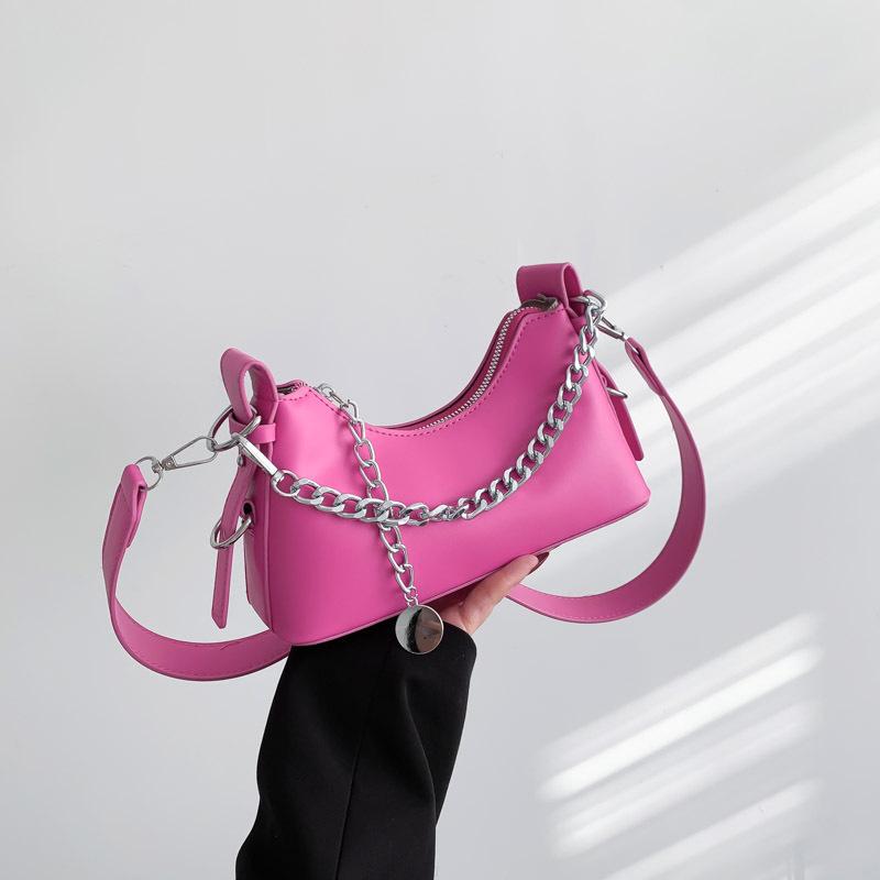 Chain bag women's 2026 new style this year popular texture niche design e-shoulder underarm bag fashiable crossbody small ba