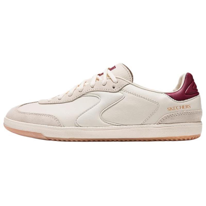 Skechers Court Classics Men Skate Shoes Off White Red 254162-NTBG 39.5
