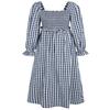 Miso Womens/Ladies Gingham Long-Sleeved Midi Dress