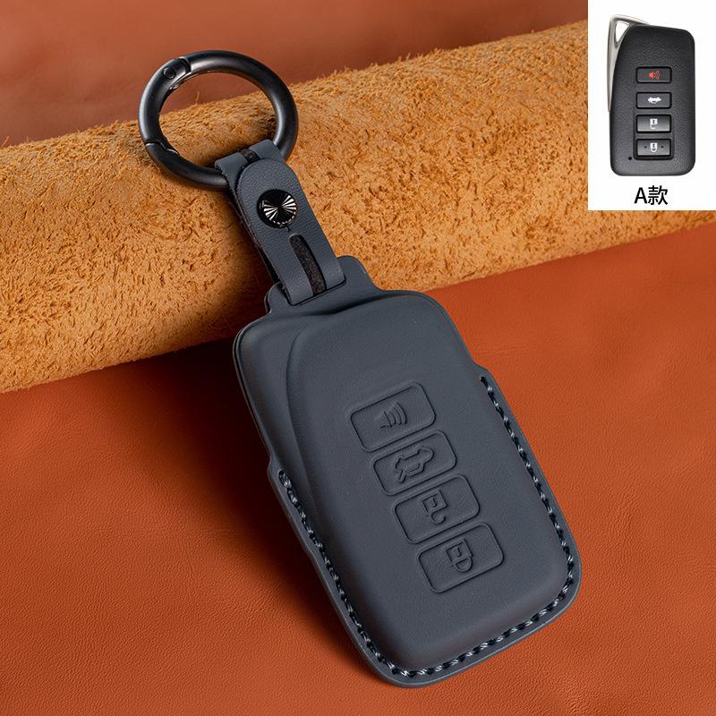 Leather Key Cover For Lexus  Es200 260 Es300 Nx200 Lx570    Car Key Case Holder Ring