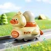 Adorable Push Toy Duck Car, Little Yellow Duck Press and Go Sliding Vehicle,No Battery Required,Durable ABS Material, Teen Birthday Party Holiday Gift