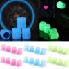 4PCS Luminous Dust-proof Tires Car Accessories Tyre Stem Cover For Auto Motorcycle Bike Car Wheel Caps Tire Valve Caps Plastic