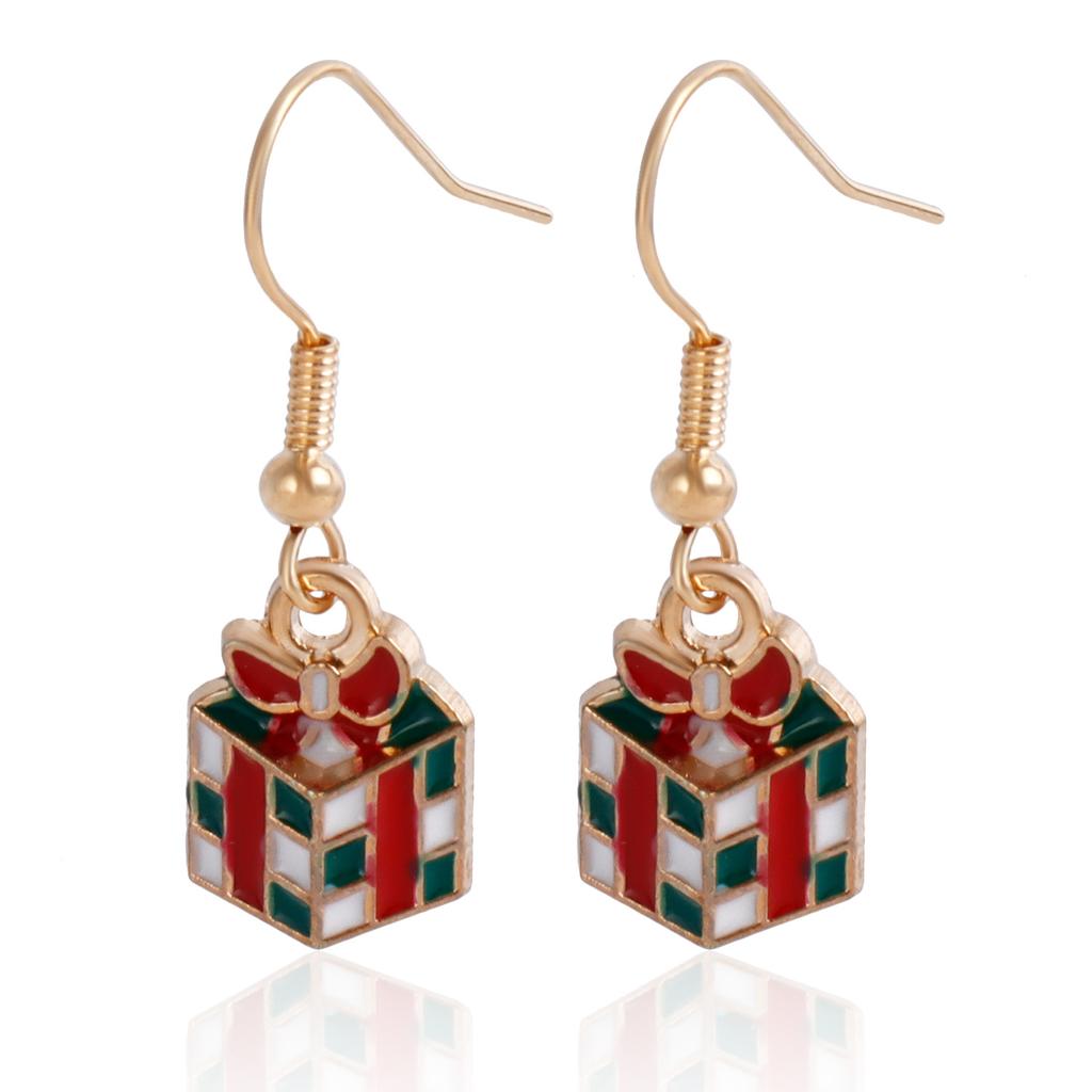 European and American Christmas earrings, new Santa Claus Elk snowflake earrings Christmas gifts