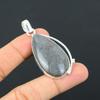 Pear Natural Ruby In Blue Kyanite Handmade Pendant Jewelry 925 Sterling Silver