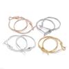 10pcs 20-50mm Circle Round Hoop Earrings Hooks Earring Findings For DIY Jewelry Making Accessories Supplies