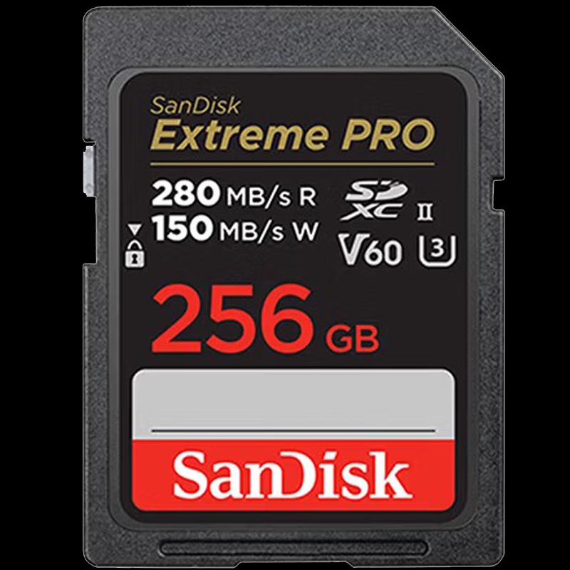 SanDisk 256GB Extreme Pro SD Card V60 U3