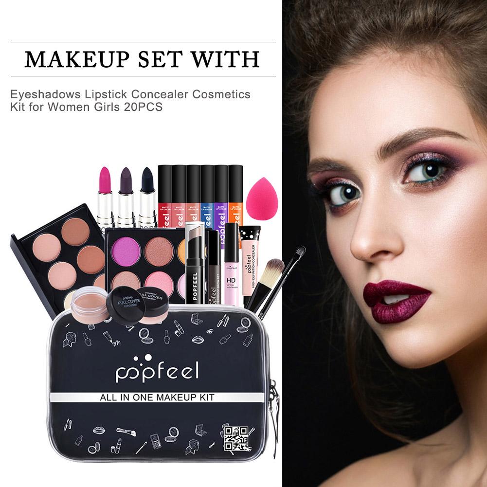 makeup set with lipstick