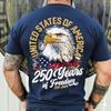 4th of July 2026 250th Memorial Day Men's Patriotic Designer Patriot Short Sleeve T-Shirt