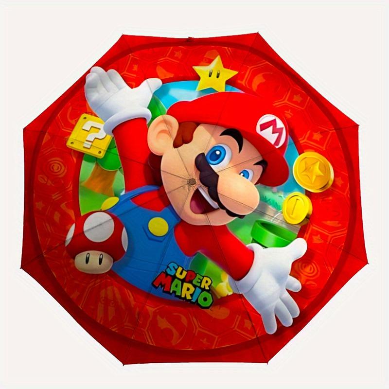 

1pc Super Mario Automatic Umbrella - 8-Rib Foldable Design, Outdoor Adventures, Durable Canopy Material yy250827100