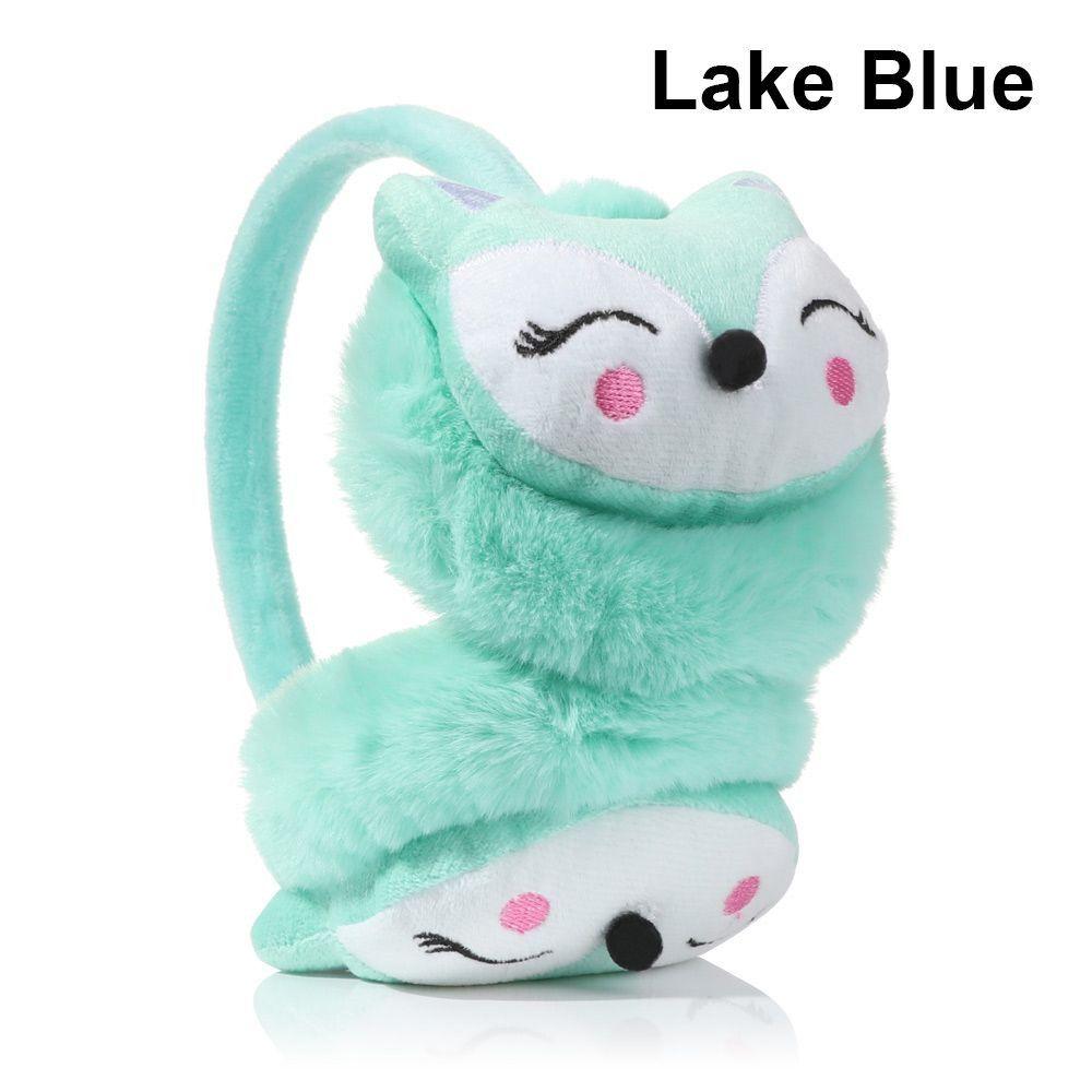 Cartoon Fox Winter Warm Earmuffs Plush Thick Soft Adjustable Ear Cover Ear Protection Warmth Ear Muffs For Aldult Kids