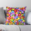 Smarties Candy Square Pillowcase Polyester Linen Velvet Printed Zip Decor Pillow Case Sofa Seater Cushion Cover