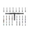 24-in-1 Multifunctional Ratchet Screwdriver Set with S2 Bits for Household Use