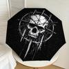 1pc Skull with Crown of Thorns Umbrella with Plastic Handle,Suitable for All Seasons Home Travel Outdoor UmbrellaDD1446