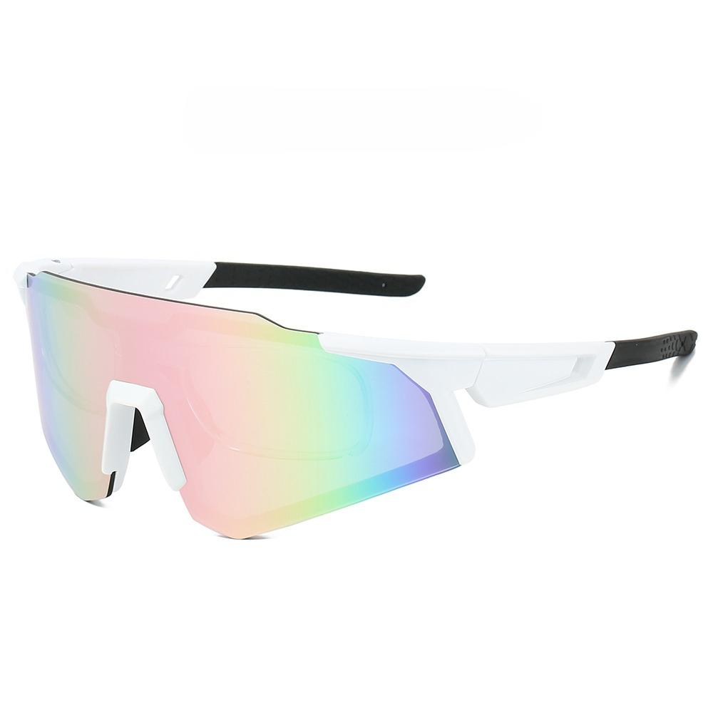 Rimless Sports Goggle Men Fashion Mirror Protective Sunglasses for Cycling Women  New Trendy Anti-UV Outdoor Shades