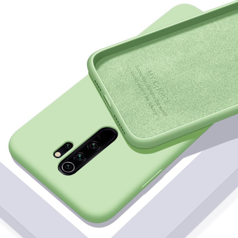 For XiaoMi RedMi Note 9 9s Pro 10 11 11S 10s 10T 9T 8 8T 7 Pro 9A 9C 10C Poco X3 F3 Soft Solid Candy Cover Liquid Silicone Case