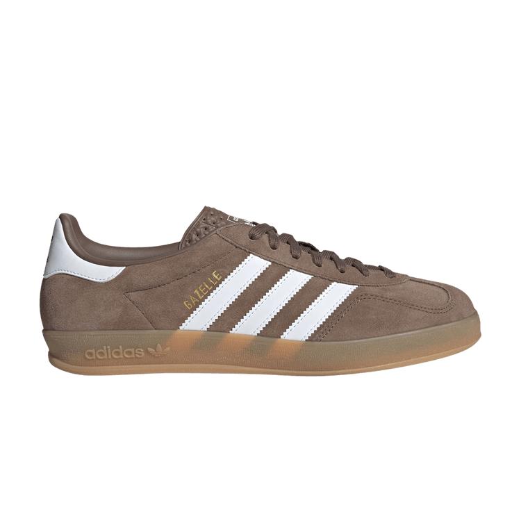 

Adidas Кроссовки Gazelle Indoor Earth Strata White Unisex коричневые облачно-белые золотисто-металлические JQ0175 38⅔
