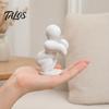 Game Character Collectible 1/8Pcs 3D Printed Figure, Sitting Standing Lying Man Figurine, Minimalist Decoration Abstract White Statue, Gift for Lovers