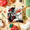 Classic Father Christmas Pillow Case Plush Fabric Soft Double-Sided Printed Sofa Warm Winter Home Gift Cushion Cover