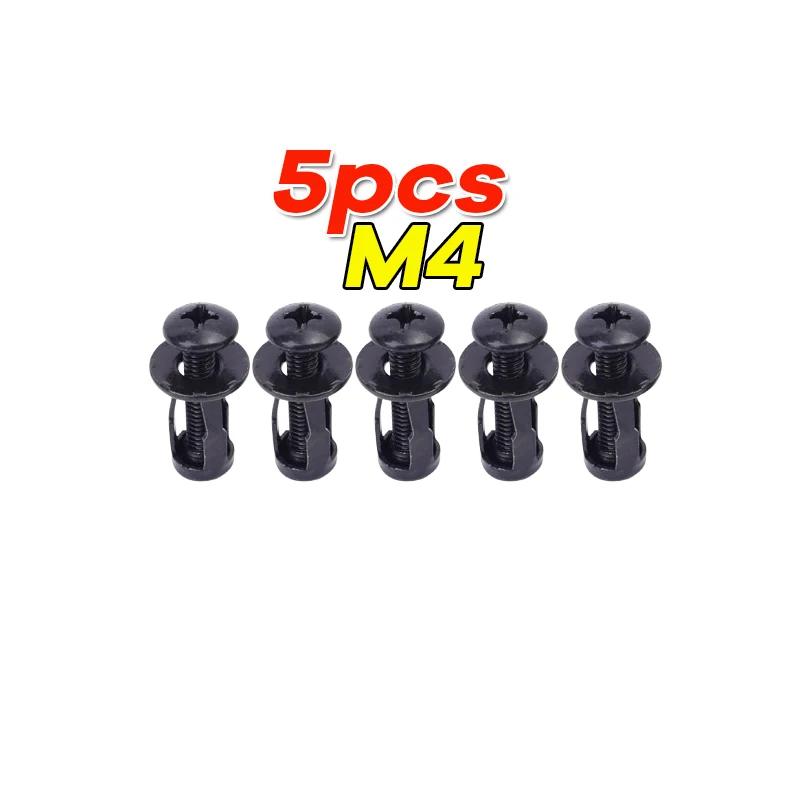 M4/M5/M6 Petal-shaped Rivet Nut Bolts Kits Expansion Metal Rivet Nuts Car License Plate Mounting Clamps and Fasteners