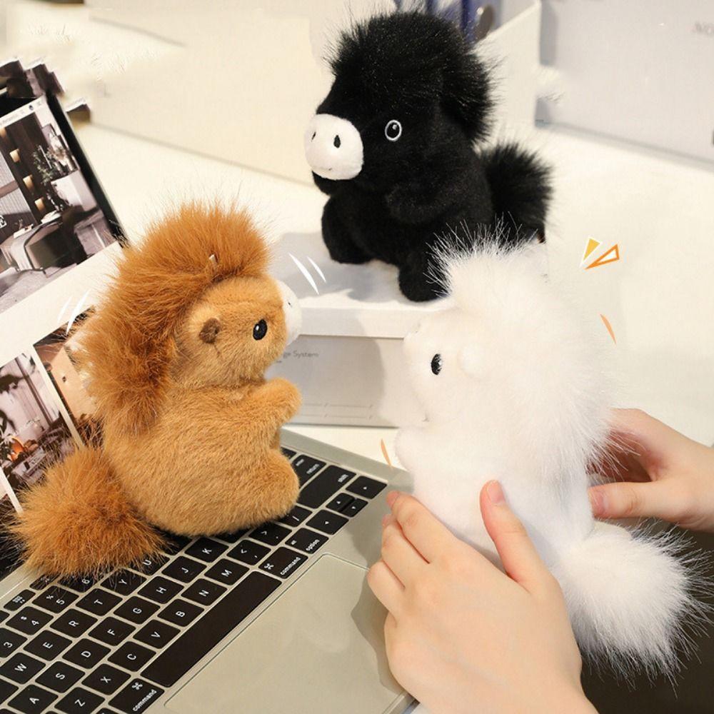 Plush Simulation Horse Plush Toys Simulation Horse Horned Sheep Plush Doll  Children Toys