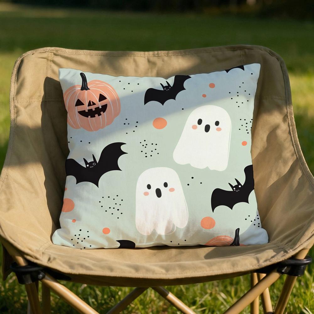 

Halloween cute ghost Cushion Cover Soft Reversible Durable Pillow Cover MultiScene Use for Home Car Daily Comfort 30x30cm