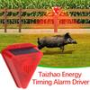 WJSXC Outdoor Solar Timing Cycle To Scare Boars To Drive Away Animals Sound and Light Alarm Lights A