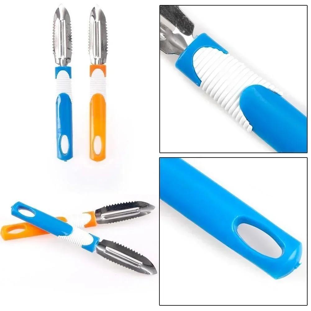 1PCS Vegetable Peelers Stainless Steel Swiveling Twin Blades Potato-eye Remover Fruit Zesters Kitchen Tool