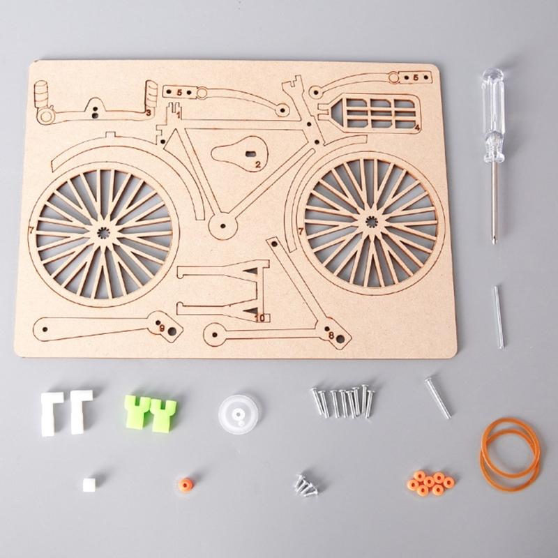 Wooden Cycle Model Construction Set For Children STEM Learning Toy Featuring Hands On Assembly And Interactive Play