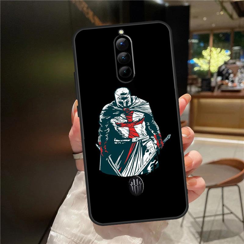 Christian Templar Knights Case For ZTE Nubia Red Magic 8 Pro 8S Pro Plus RedMagic 9 Pro Plus 6 7 6S 7S 6R 5S 5G Cover