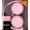 Căști antifonice - SONY - Model cu bandă roz - Greutate 120g - Conector mini-jack 3,5mm - NFC