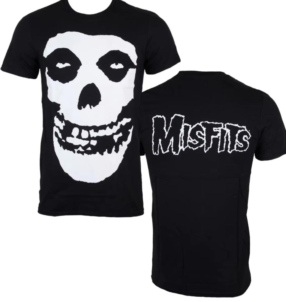 Red Robe Candelabra Skull Misfits Horrorpunk Rock Band Graphic Tshirt Cotton Unisex Unisex Streetwear Tee