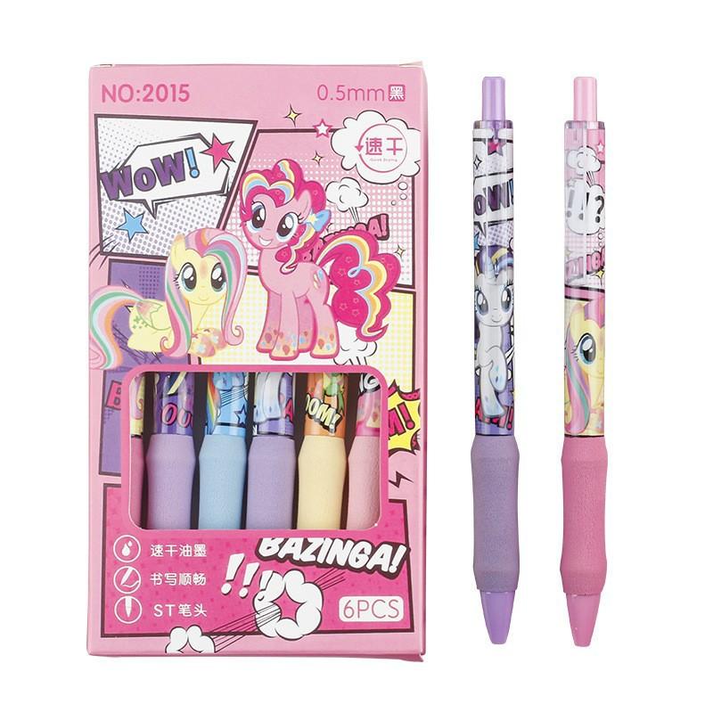 

My Little Pony Ручка-гелевая Ins Нейтральный цвет Высокоэстетичная Ультрамягкий губчатый наконечник Шариковая ручка 0,5 мм с милым мультяшным дизайном для девочек